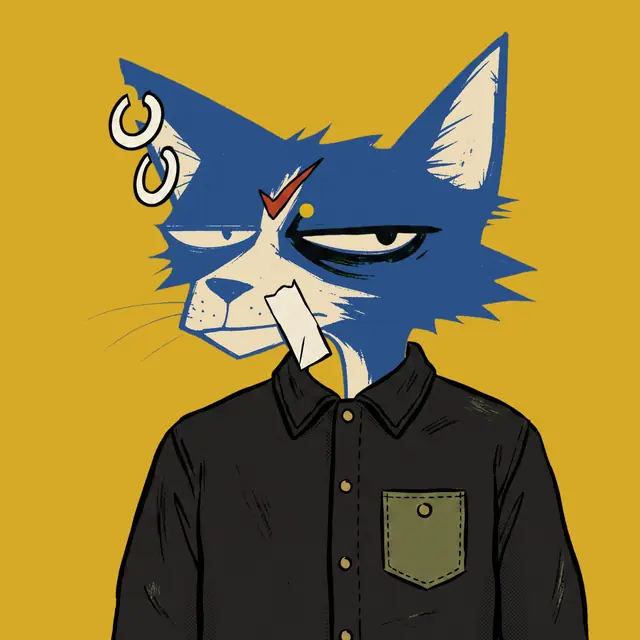Broker #1455, a screenprinted alley cat.