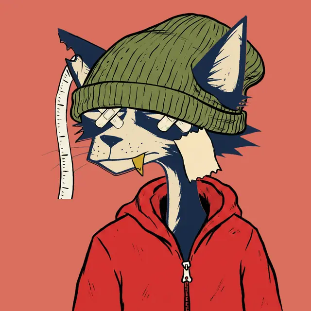 Broker #1474, a screenprinted alley cat.