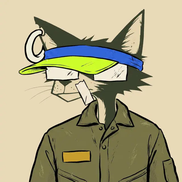 Broker #1476, a screenprinted alley cat.