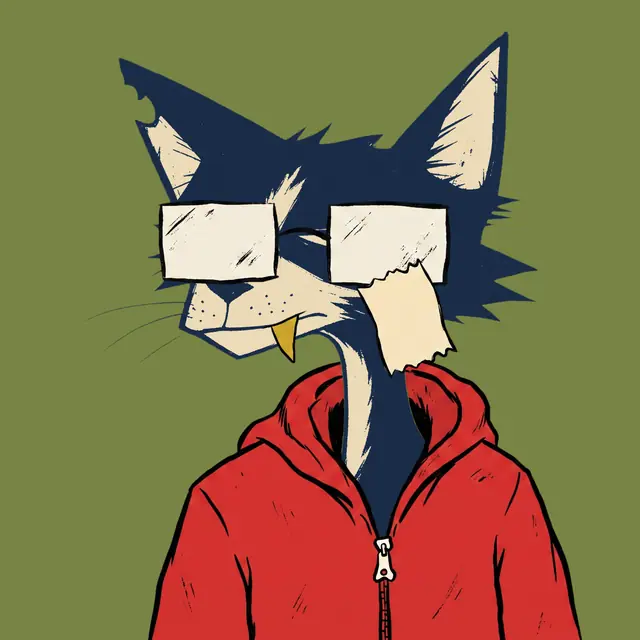 Broker #1489, a screenprinted alley cat.