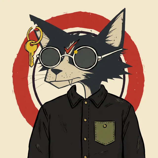 Broker #1495, a screenprinted alley cat.