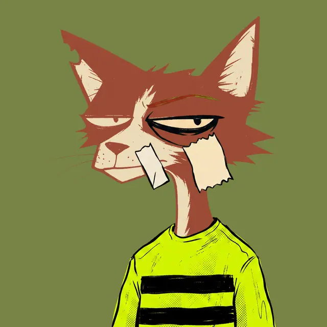 Broker #1501, a screenprinted alley cat.