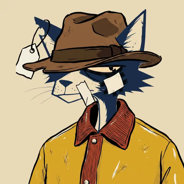 Broker #1507, a screenprinted alley cat.