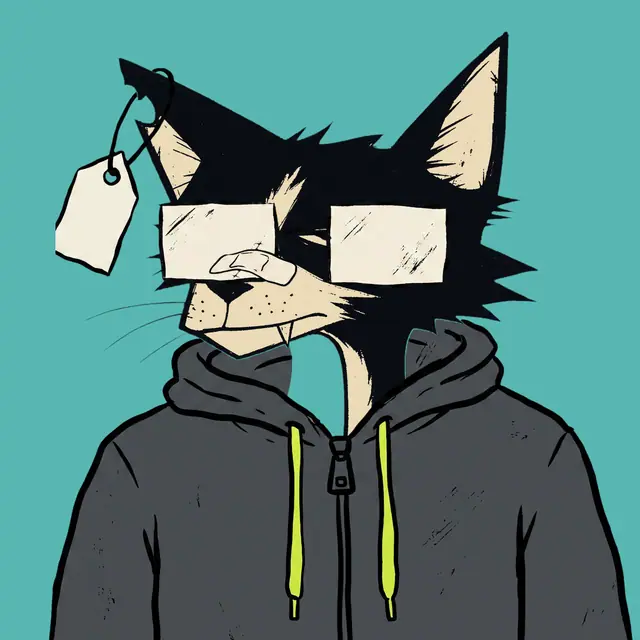 Broker #1519, a screenprinted alley cat.