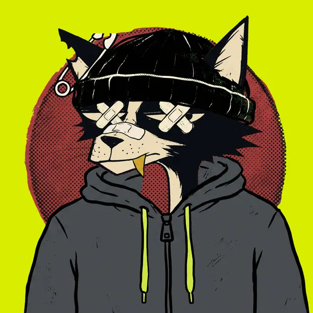 Broker #1521, a screenprinted alley cat.