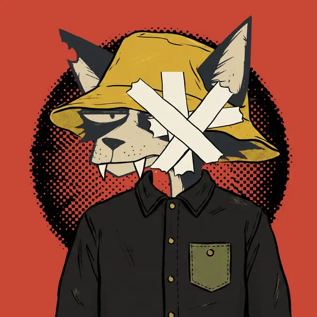 Broker #1529, a screenprinted alley cat.