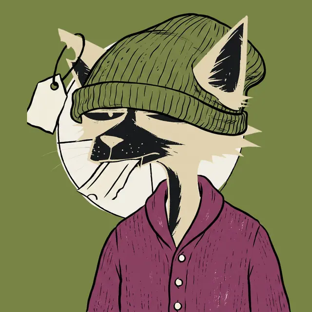Broker #1532, a screenprinted alley cat.