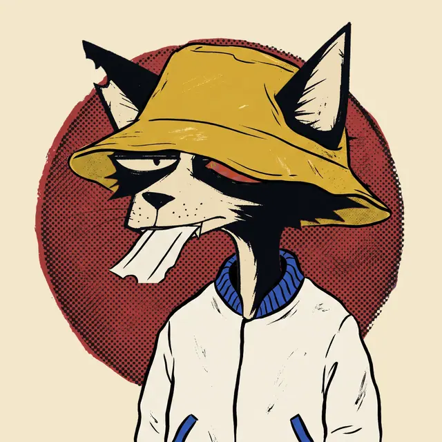 Broker #1544, a screenprinted alley cat.