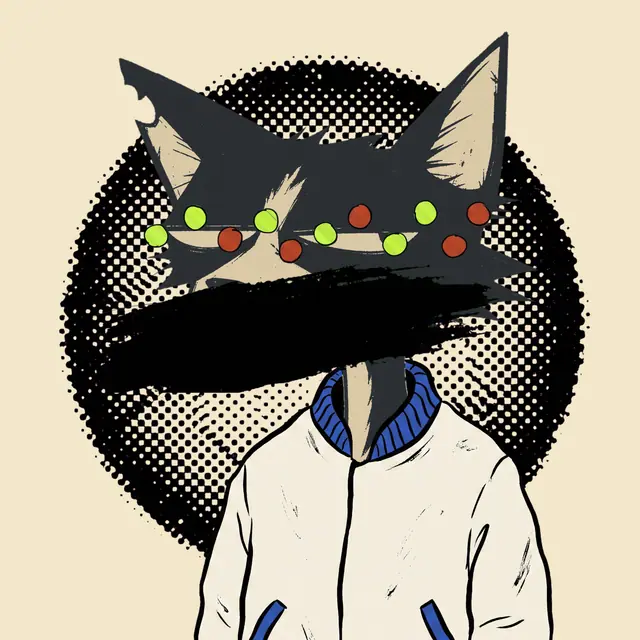 Broker #1545, a screenprinted alley cat.