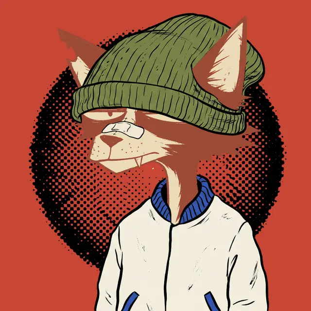 Broker #1547, a screenprinted alley cat.