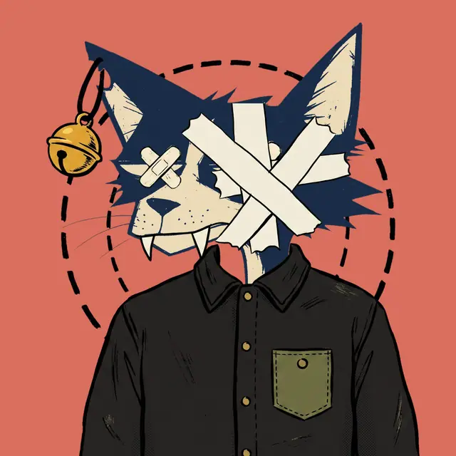 Broker #1559, a screenprinted alley cat.