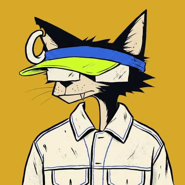 Broker #1563, a screenprinted alley cat.