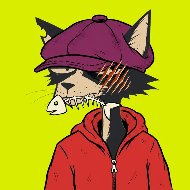 Broker #1575, a screenprinted alley cat.