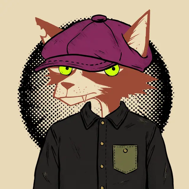 Broker #1576, a screenprinted alley cat.