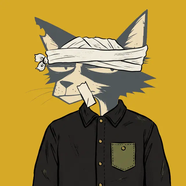 Broker #1579, a screenprinted alley cat.