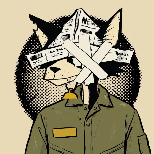 Broker #1586, a screenprinted alley cat.