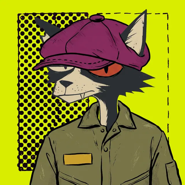 Broker #0159, a screenprinted alley cat.