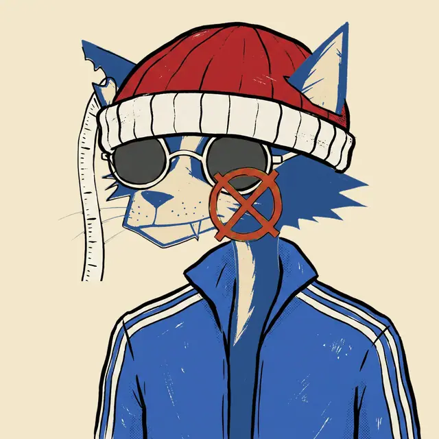 Broker #1593, a screenprinted alley cat.