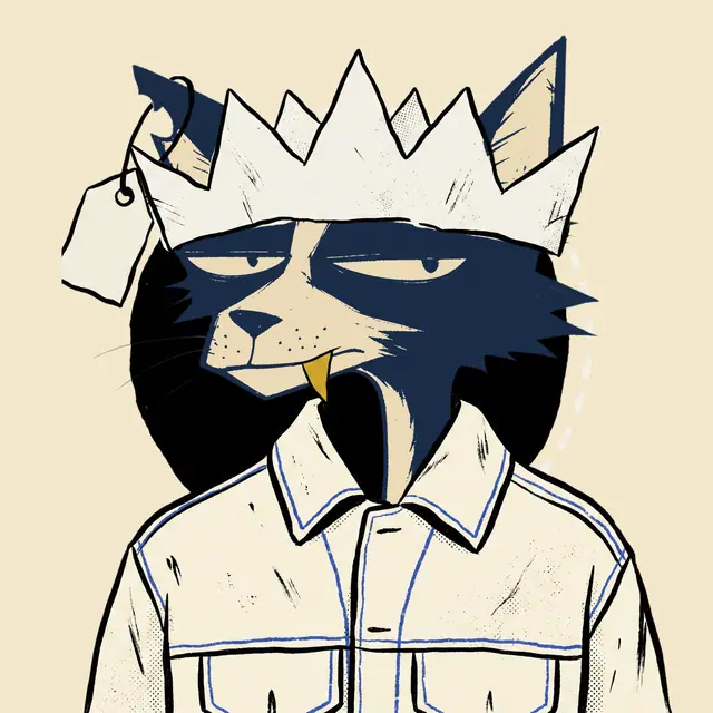 Broker #1594, a screenprinted alley cat.