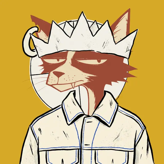 Broker #1602, a screenprinted alley cat.