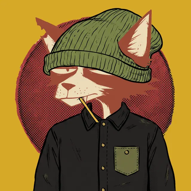 Broker #1607, a screenprinted alley cat.