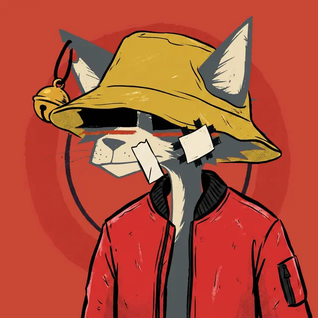 Broker #1615, a screenprinted alley cat.