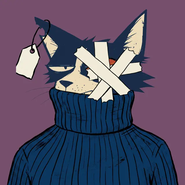 Broker #1619, a screenprinted alley cat.