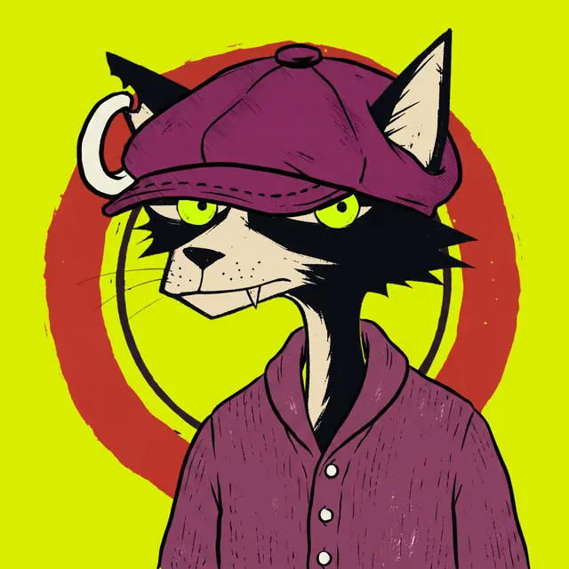 Broker #0162, a screenprinted alley cat.