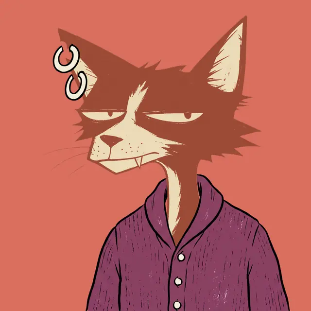 Broker #1648, a screenprinted alley cat.
