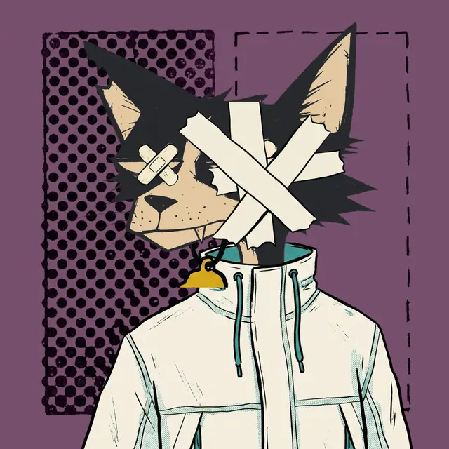 Broker #1660, a screenprinted alley cat.