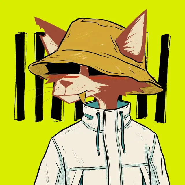 Broker #1661, a screenprinted alley cat.