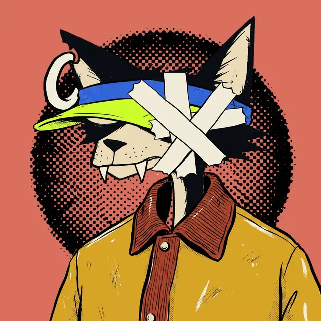 Broker #1664, a screenprinted alley cat.