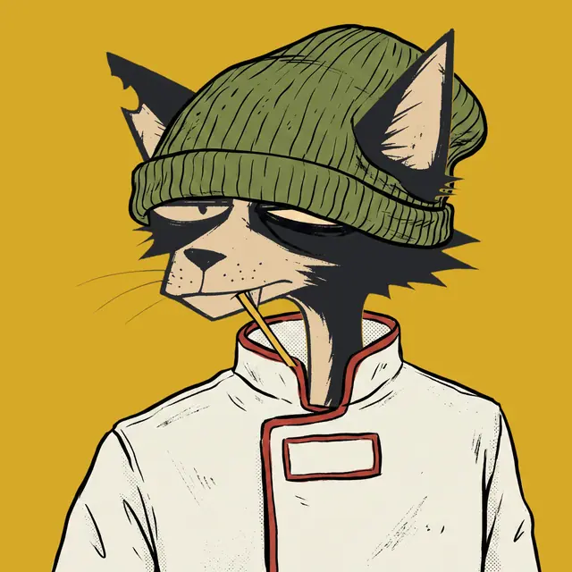 Broker #1673, a screenprinted alley cat.