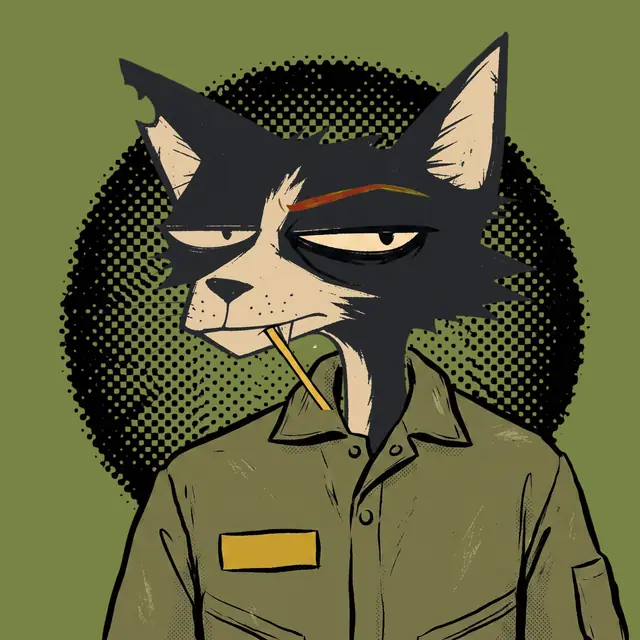 Broker #1686, a screenprinted alley cat.