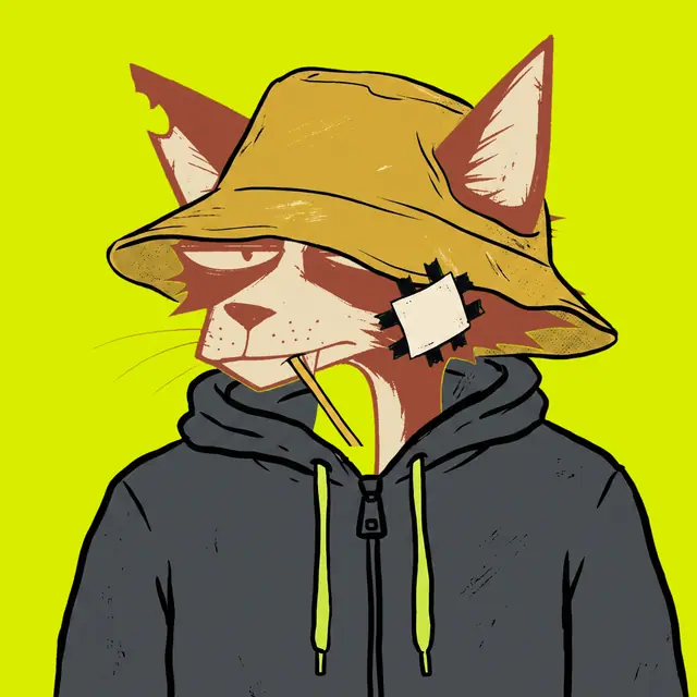 Broker #1689, a screenprinted alley cat.