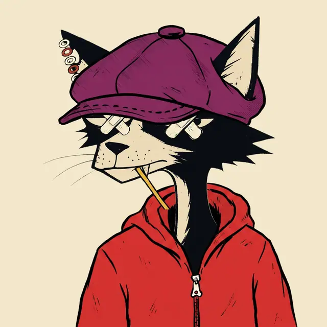 Broker #1694, a screenprinted alley cat.