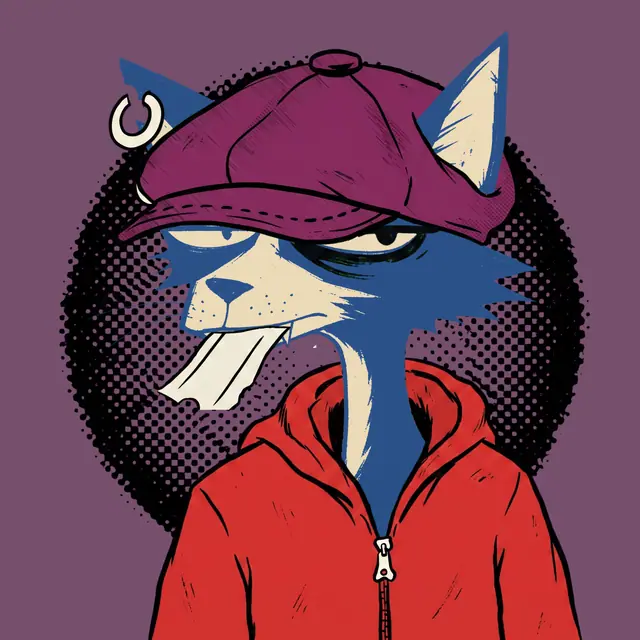 Broker #1703, a screenprinted alley cat.