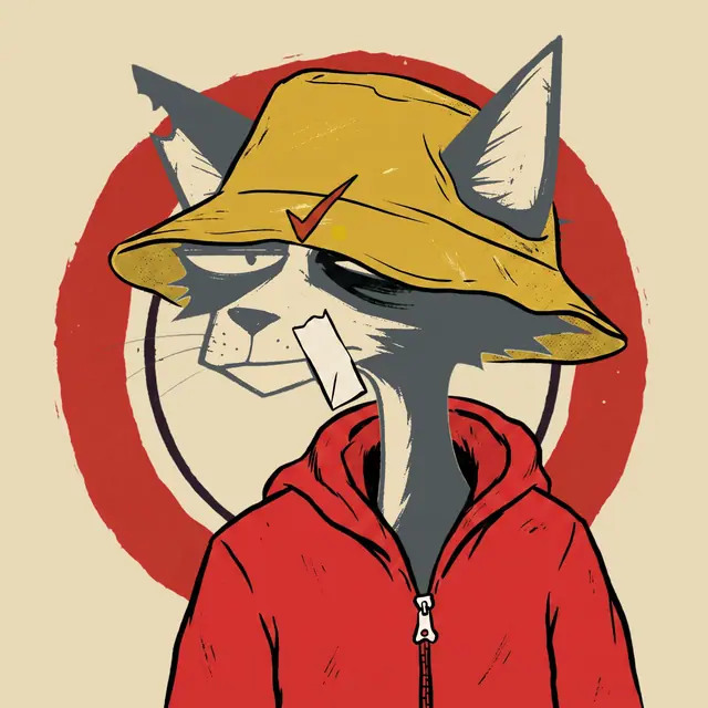 Broker #1712, a screenprinted alley cat.