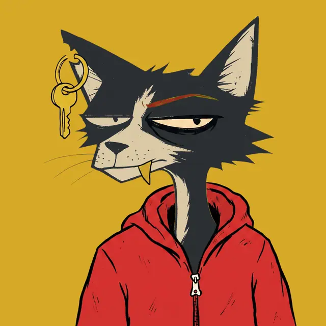 Broker #1713, a screenprinted alley cat.
