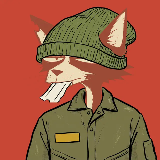 Broker #1716, a screenprinted alley cat.