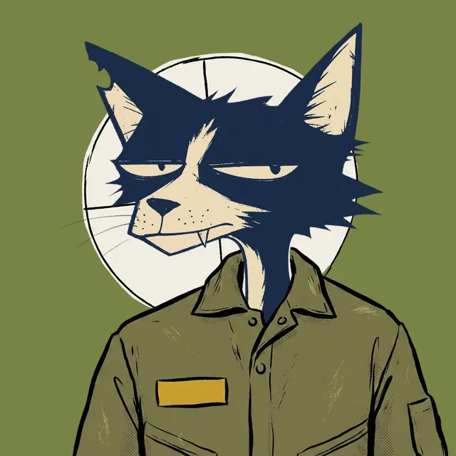 Broker #1721, a screenprinted alley cat.