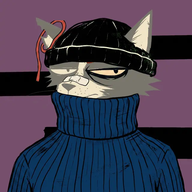 Broker #1724, a screenprinted alley cat.
