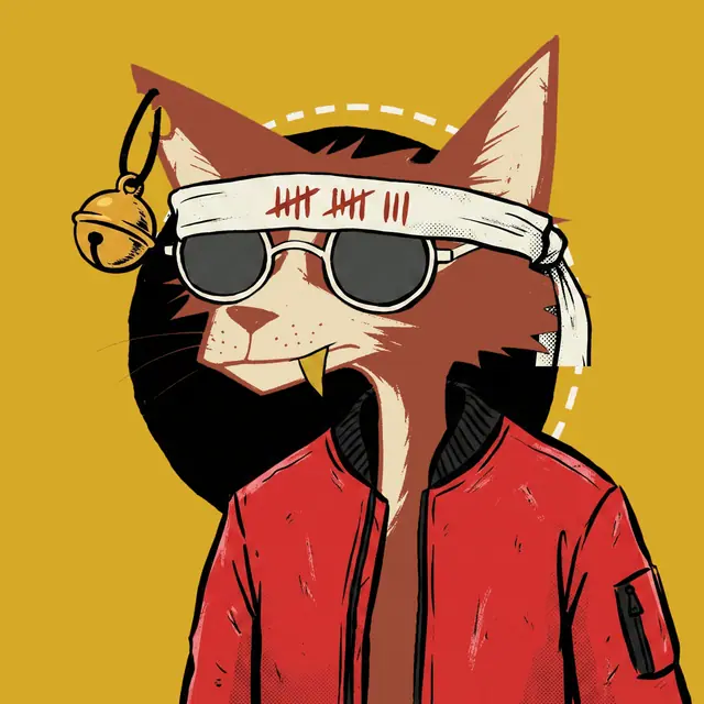 Broker #1733, a screenprinted alley cat.