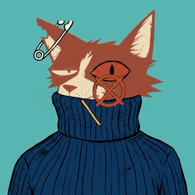 Broker #0176, a screenprinted alley cat.