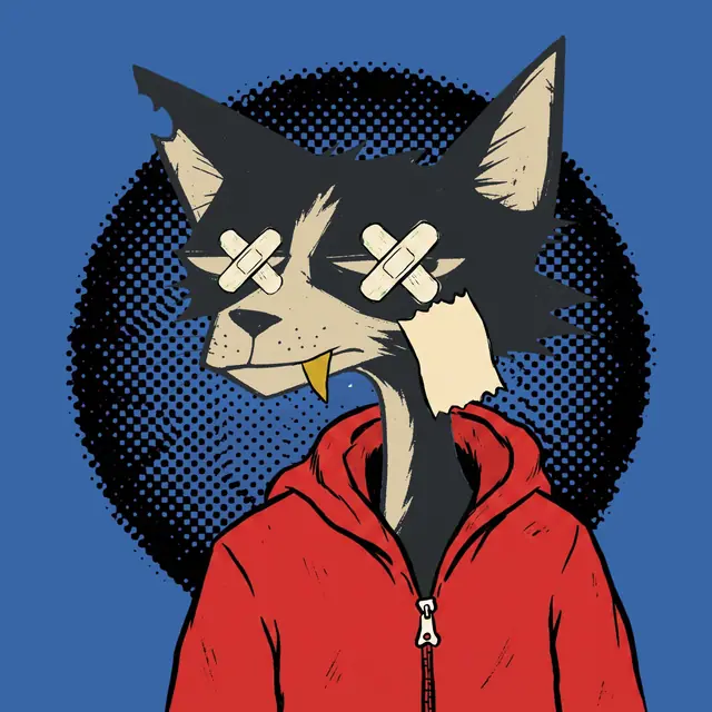 Broker #1767, a screenprinted alley cat.