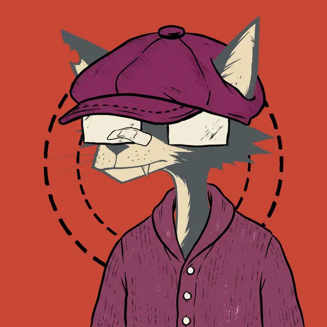 Broker #1786, a screenprinted alley cat.