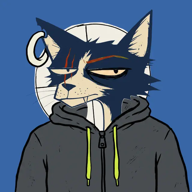Broker #1787, a screenprinted alley cat.