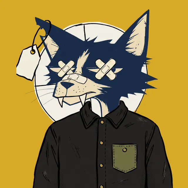 Broker #1789, a screenprinted alley cat.