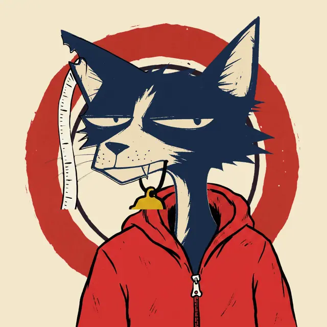 Broker #0179, a screenprinted alley cat.