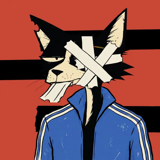 Broker #1792, a screenprinted alley cat.